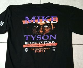Vintage 90s Mike Tyson Vs Frank Bruno Pt.  1 T - Shirt Mens Sz L Rare 1996 Hes Back
