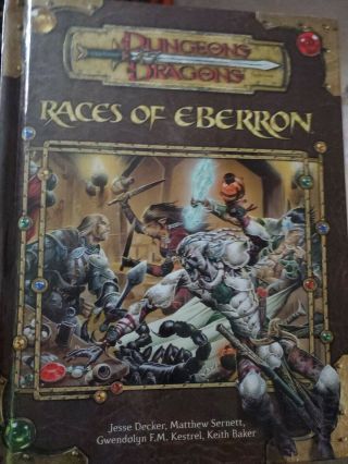 Dungeons And Dragons Races Of Eberron 3.  5 Edition - Rare Book