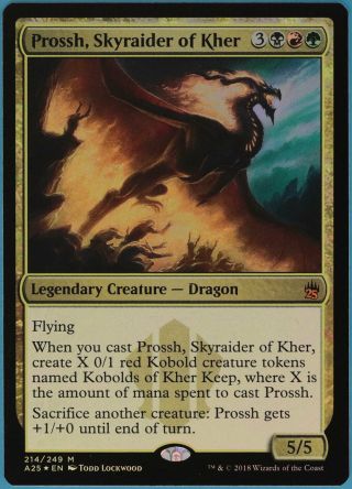Prossh,  Skyraider Of Kher Foil Masters 25 Nm - M Mythic Rare Card (34698) Abugames