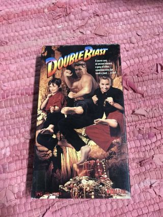 Double Blast Vhs Rare Not On Dvd Cult Classic Kung Fu Insanity Hilarious
