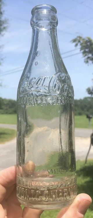 Clear Rare Montgomery Alabama Coca Cola Script Ss Bottle Ala Early