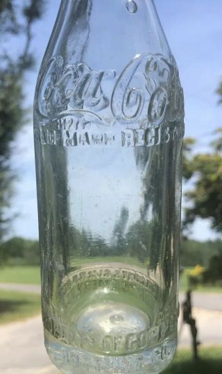 Clear Rare Montgomery Alabama Coca Cola Script SS Bottle ALA Early 4