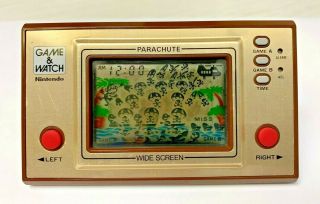 Nintendo Game & Watch Wide Screen Parachute Vintage Rare Electronic Game 1981