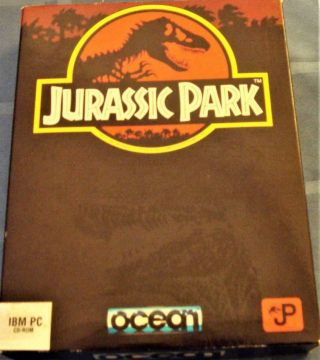 Jurassic Park Ocean Pc/dos 1993 Big Box 3.  5 " Rare/vintage