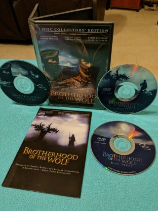 The Brotherhood Of The Wolf (dvd,  3 - Disc Set,  Deluxe Edition) Rare Oop Horror
