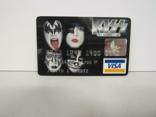 Kiss Rare Visa Platinum Credit Card Issued 1/99 - Expired 12/2000 Simmons/stanley