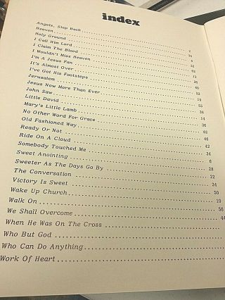 SING A GOSPEL SONG VOL 1 VTG Rare Song book Sheet music 1986 2