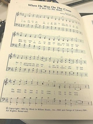 SING A GOSPEL SONG VOL 1 VTG Rare Song book Sheet music 1986 4