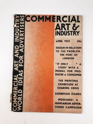 Commercial Art And Industry,  April 1932 Rare