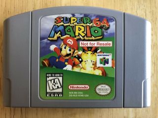 Mario 64 Not For Resale Rare