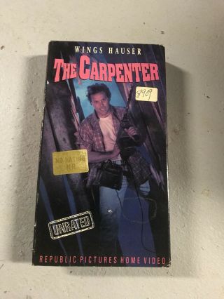 The Carpenter Vhs Rare Horror Slasher Very Hard To Find No Dvd Must Own