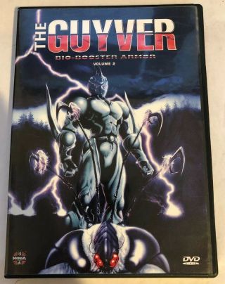 The Guyver - Bio - Booster Armor,  Vol.  2 (dvd 1994) Rare Oop Manga Anime W/ Insert