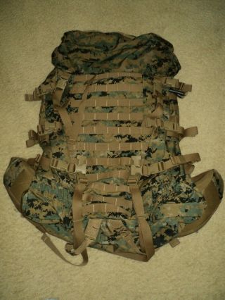Extremely Rare Usmc Issue Marpat Recon Ilbe Main Pack With Radio Pouch Only One