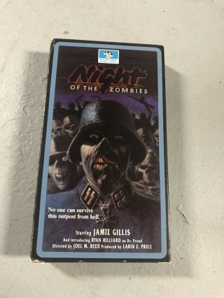 Night Of The Zombies Vhs Rare Interglobal Video Horror Obscure Release