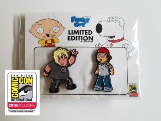 Sdcc 2018 Comic Con Rare Toddland Family Guy Chris & Meg Pins Le 1/100