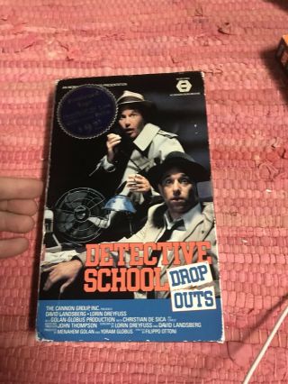 Detective School Dropouts Vhs Rare Big Box Book Mgm Obscure Comedy Cult Classic