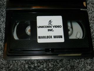 RARE HORROR VHS WARLOCK MOON LAURIE WALTERS JOE SPANO UNICORN VIDEO Inc. 4