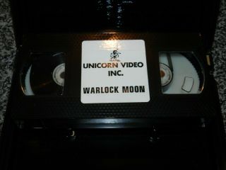 RARE HORROR VHS WARLOCK MOON LAURIE WALTERS JOE SPANO UNICORN VIDEO Inc. 7