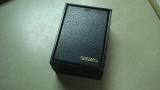 Vintage Seiko Big Chronograph Rectangle Watch Box For Chrono Seiko Watches Rare
