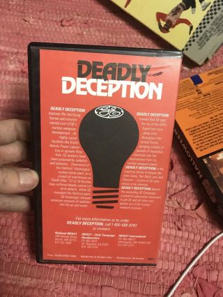 Deadly Deception VHS Rare Horror Post Apocalyptic Nuclear Weird Obscure 2