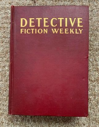 Detective Pulp Fiction Weekly Mag Hardcover Vol Xlvi Rare Nov 23 - Dec 28 1929