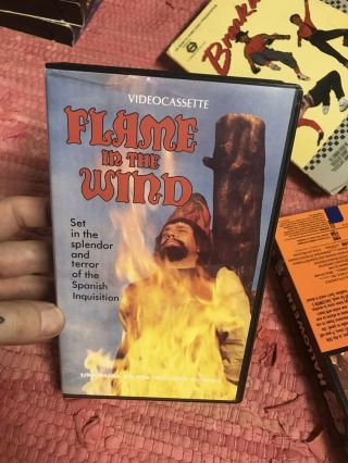 Flame In The Wind Vhs Extremely Rare And Obscure Horror Weird Clamshell