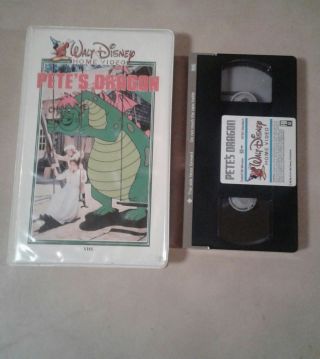 Pete ' s Dragon VHS Walt Disney Home Video Clamshell Release No.  10V rare 2