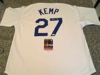Matt Kemp Auto Jersey L.  A.  Dodgers Certed By Jsa With Rare”city Of Angels” Front