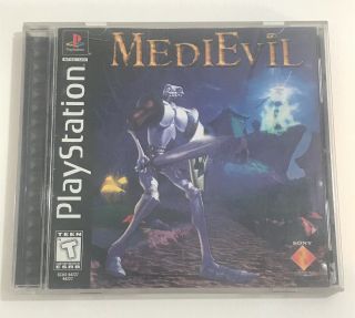 Playstation Ps1 Medievil Complete Black Label - Rare