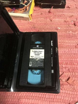 Twilight Zone The Movie VHS Rare Horror Warner Bros.  Clamshell Big Box 2