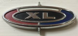 1962 1963 1964 Ford Galaxie Xl Rear Seat Speaker Grill Cover Emblem - Rare