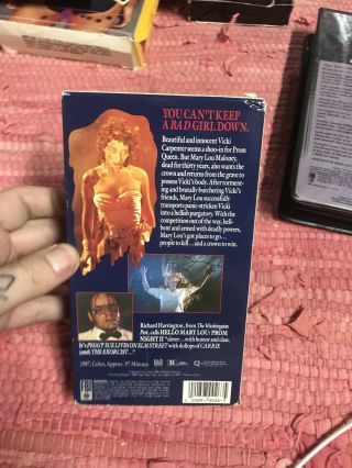 Hello Mary Lou,  Prom Night 2 VHS Rare Horror Slasher Masterpiece II 2
