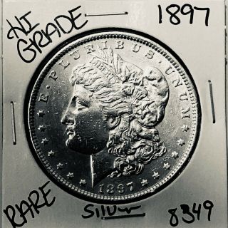 1897 Morgan Silver Dollar Hi Grade U.  S.  Rare Coin 8349