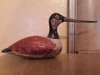Unique Antique Vintage Rare Old Wooden Duck