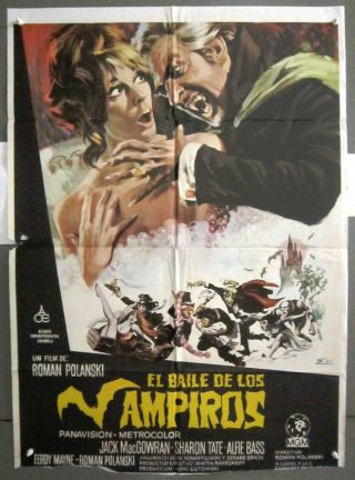 Yk03 Fearless Vampire Killers Roman Polanski Sharon Tate Rare 1sh Spanish Poster