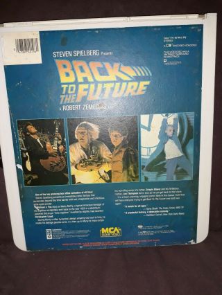 Back To The Future CED RCA Videodisc RARE HTF 4