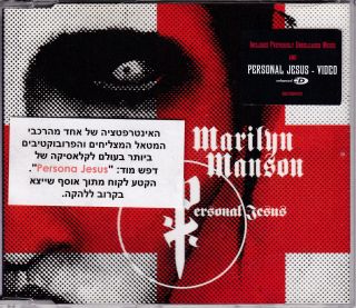 Marilyn Manson Personal Jesus Depeche Mode Ultra Rare Israeli Promo Cd Single