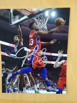 Jimmy Butler Signed Auto 8x10 Rare In Person Miami Heat Authentic Philly 76ers