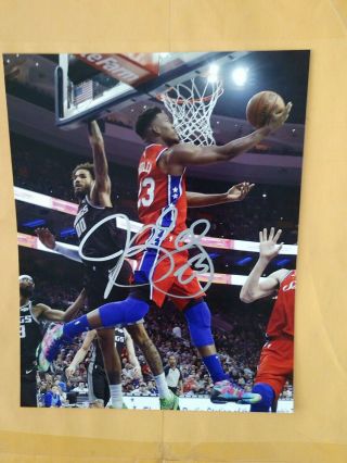 Jimmy Butler signed auto 8x10 rare in person Miami Heat authentic Philly 76ers 2