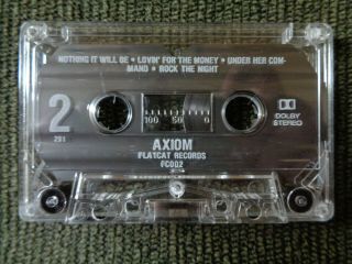 Axiom Rare Hair Metal Hard Rock Cassette Tape Demo 4