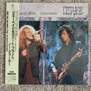 Jimmy Page & Robert Plant - No Quarter Unledded Japan Laserdisc W/obi - Rare