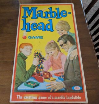 Vintage Rare 1969 Ideal Marblehead Marble Head Family Game Complete