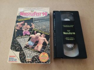 Wwf Wrestlefest 90 1990 Vhs Coliseum Video Rare Wrestling Wwe Wcw