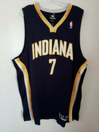 Rare Vintage Reebok Authentic Indiana Pacers Jermaine O’neal 7 Jersey Men 52 2xl