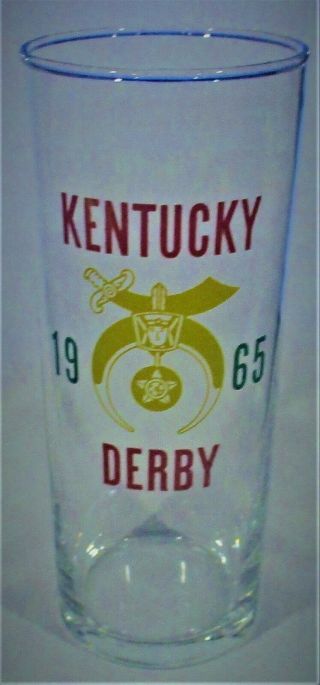A Very Rare Kentucky Derby Glass - Shriners - Fifty Four Years Old -