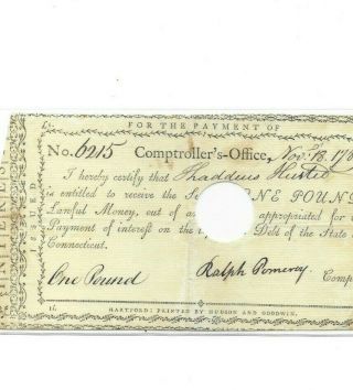1 Pound " Colonial " (rare) 1789 1789 " Old Colonial " Crispy (1 Pound) 1789