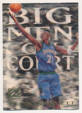 Kevin Garnett 1997/98 Skybox Z - Force 5 Big Men On Court Twovles Sp Rare $250