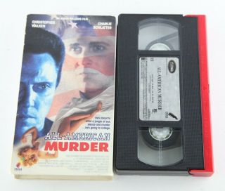 All American Murder Christopher Walken Charlie Schlatter Rare 90s Vhs Tape