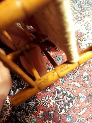 ONE OF A KIND SHAKER CHAIR,  RARE ARTIST SIGNED,  DOLL HOUSE SIZE 1:12 scale 7