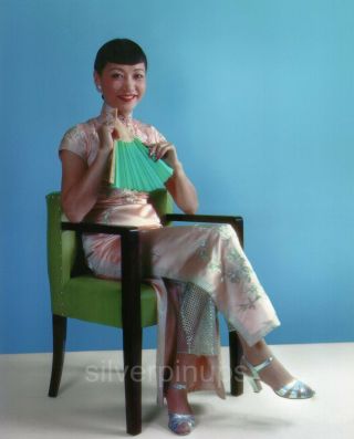 Orig 1937 Anna May Wong Rare Glamour Portrait From Tri - Chrome Camera Negatives